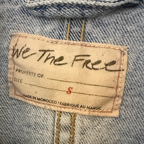 Free People Oversized Avery Denim Jacket - Picture 2 of 4